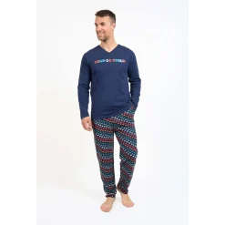 Coup De Coeur Pyjama long col V - COLOR-Homme Pyjamas
