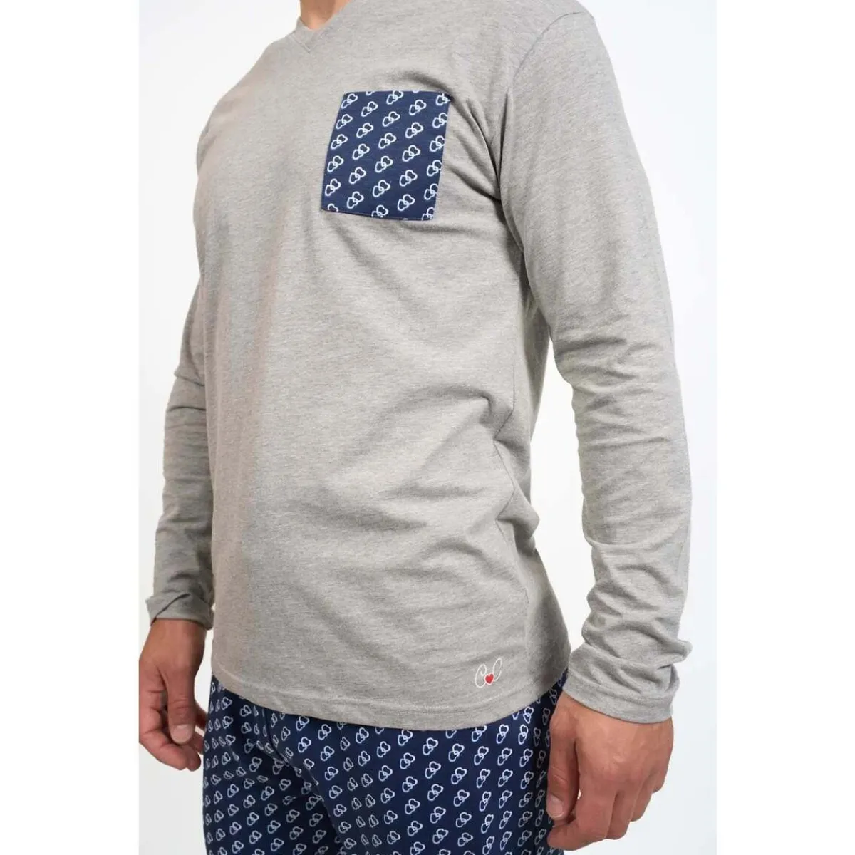 Coup De Coeur Pyjama long col V - CORALIE-Homme Pyjamas