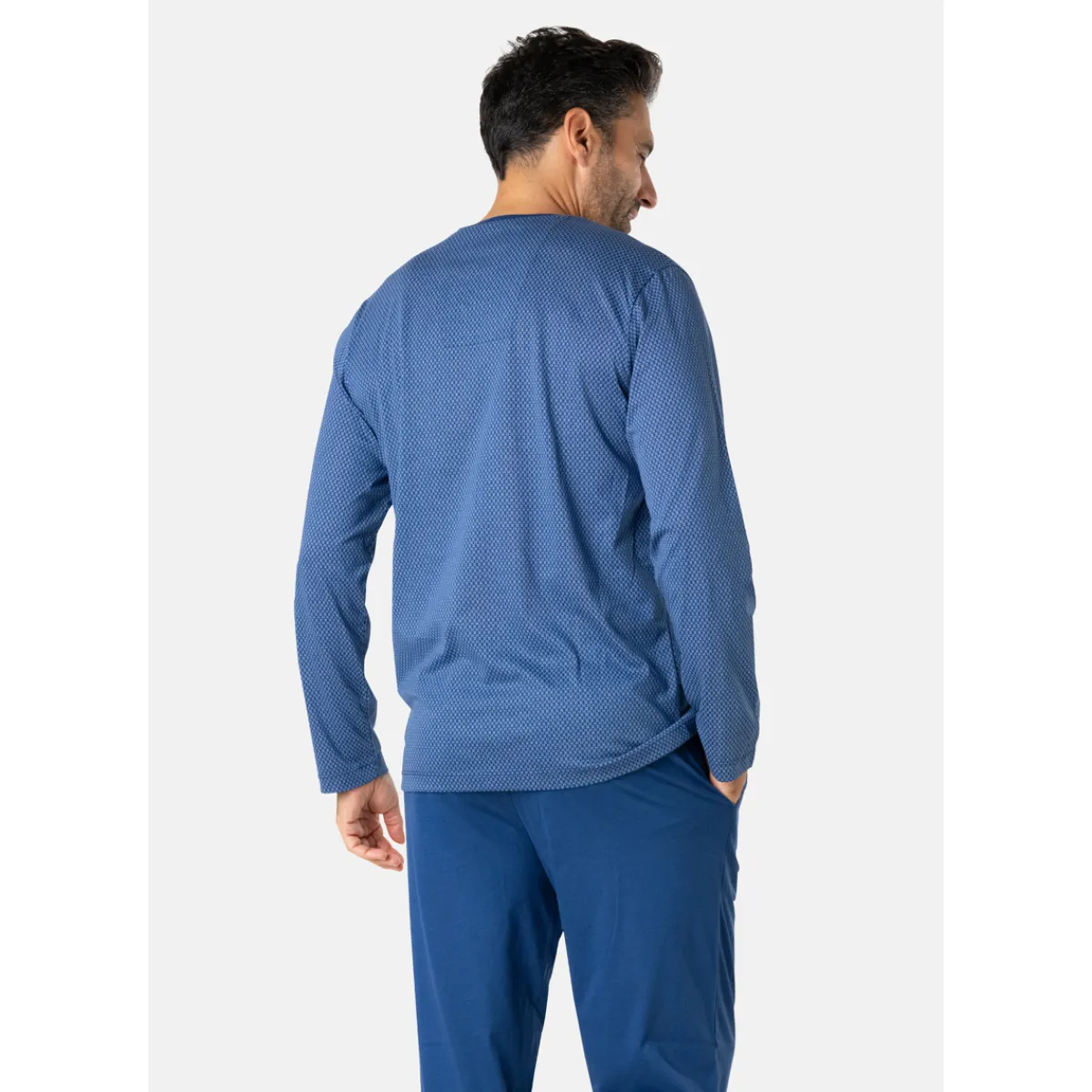 Eminence Pyjama long col v coton-Homme Pyjamas