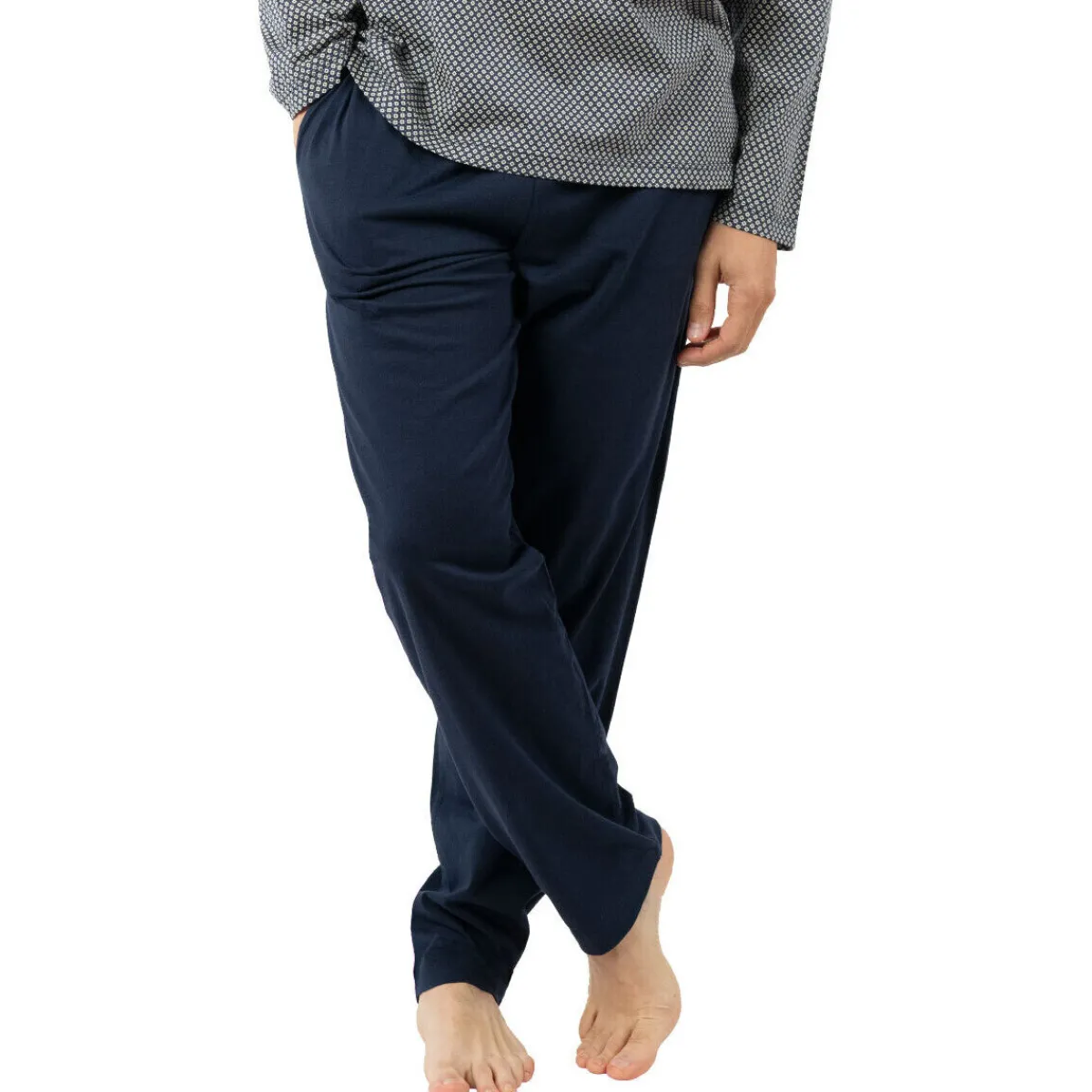 Eminence Pyjama long col v coton-Homme Pyjamas