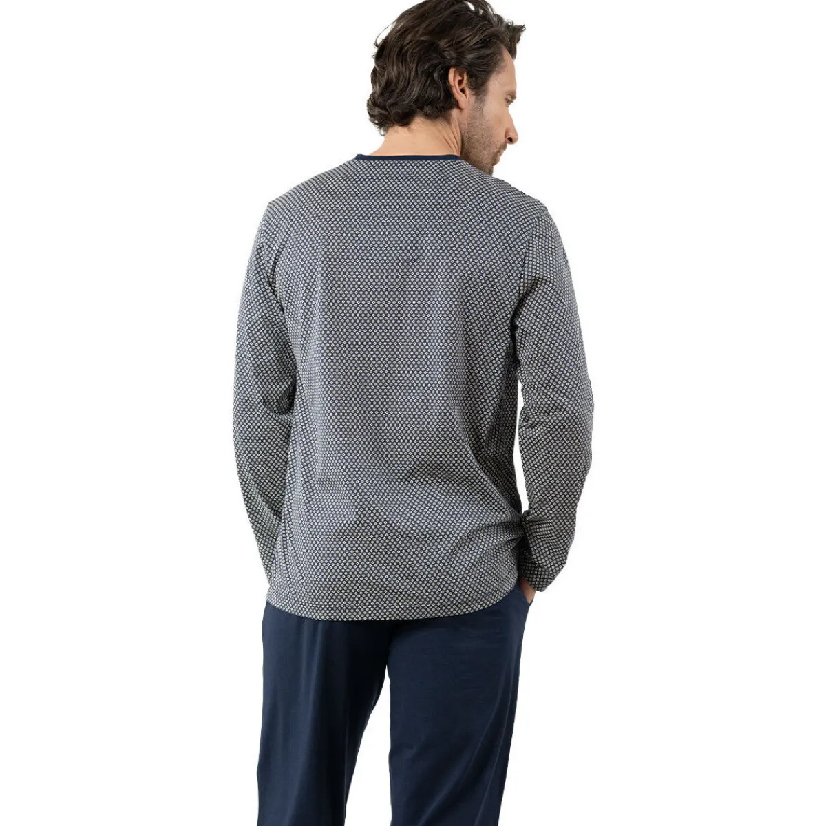 Eminence Pyjama long col v coton-Homme Pyjamas