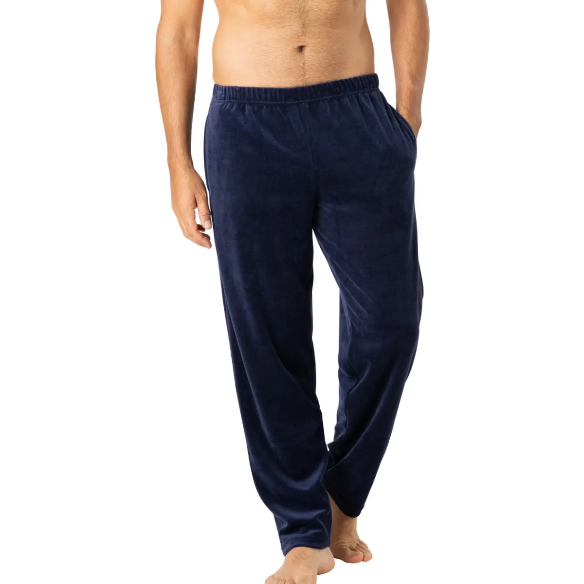 Eminence Pyjama long col V velours-Homme Pyjamas