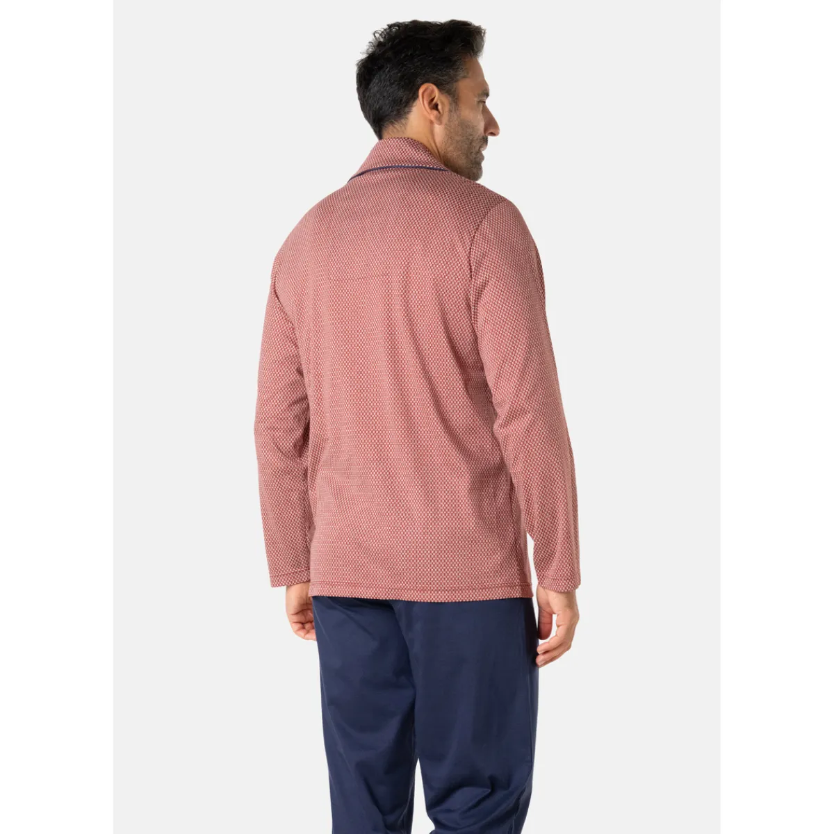 Eminence Pyjama long ouvert mercerisé-Homme Pyjamas