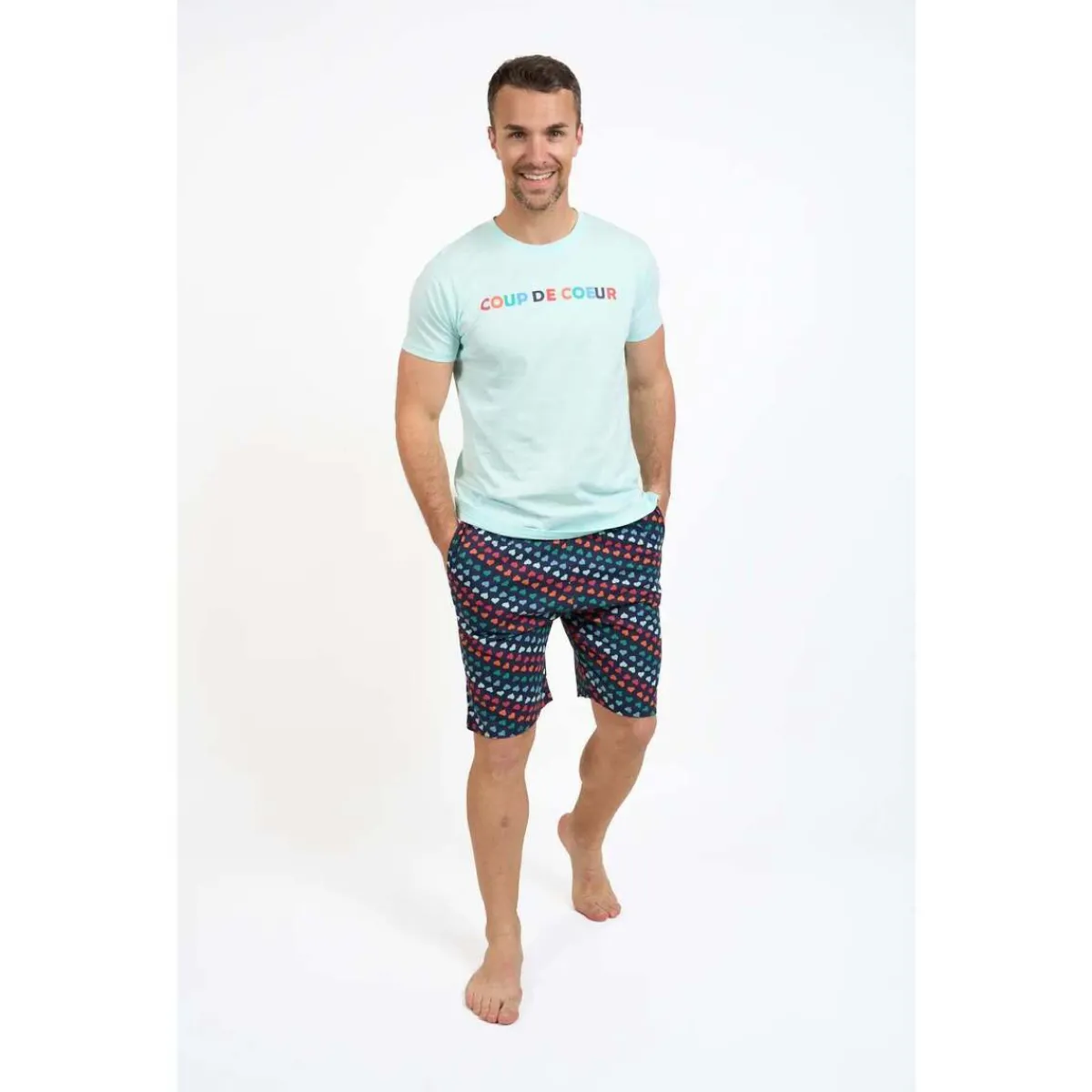 Coup De Coeur Pyjashort col rond - COLOR-Homme Pyjamas