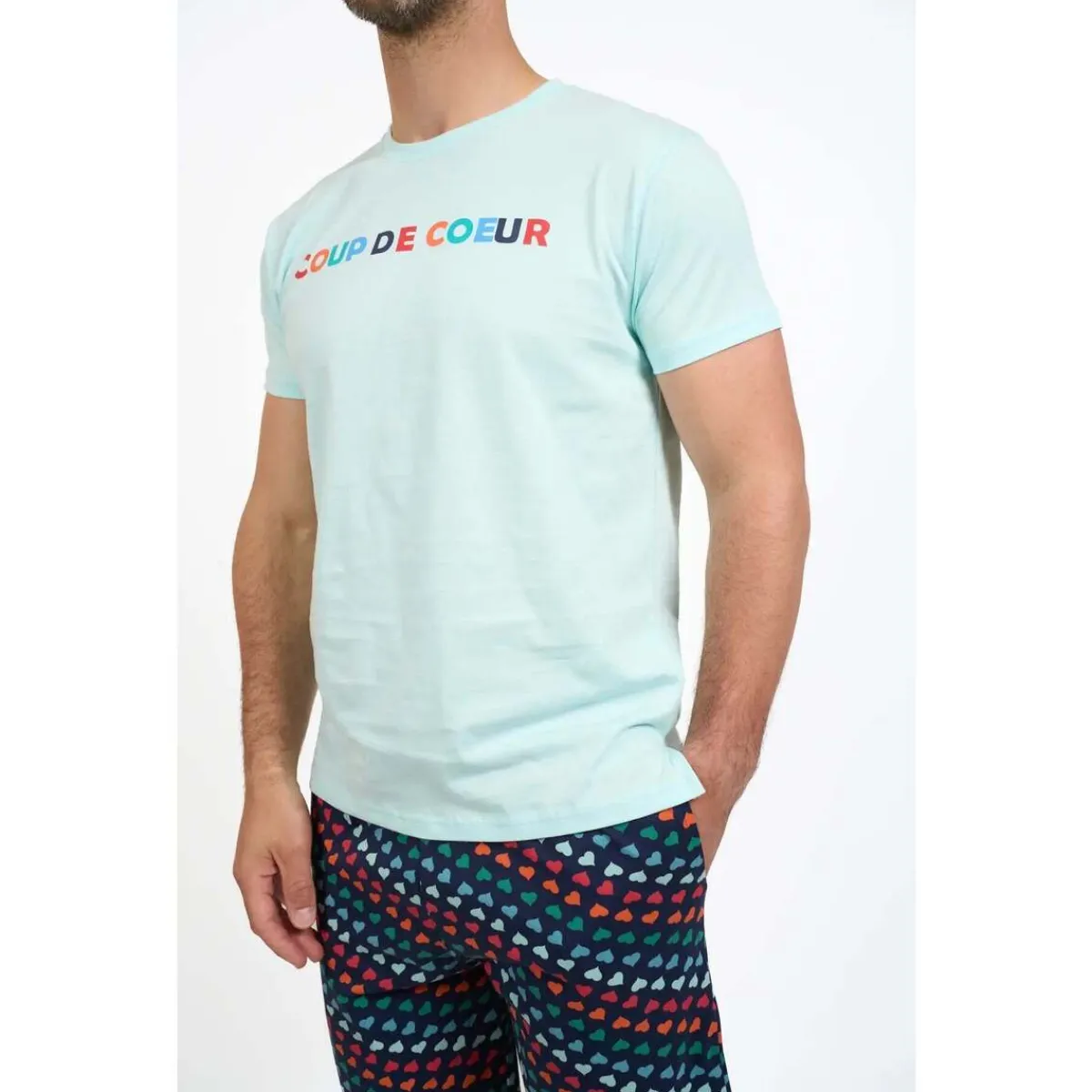 Coup De Coeur Pyjashort col rond - COLOR-Homme Pyjamas