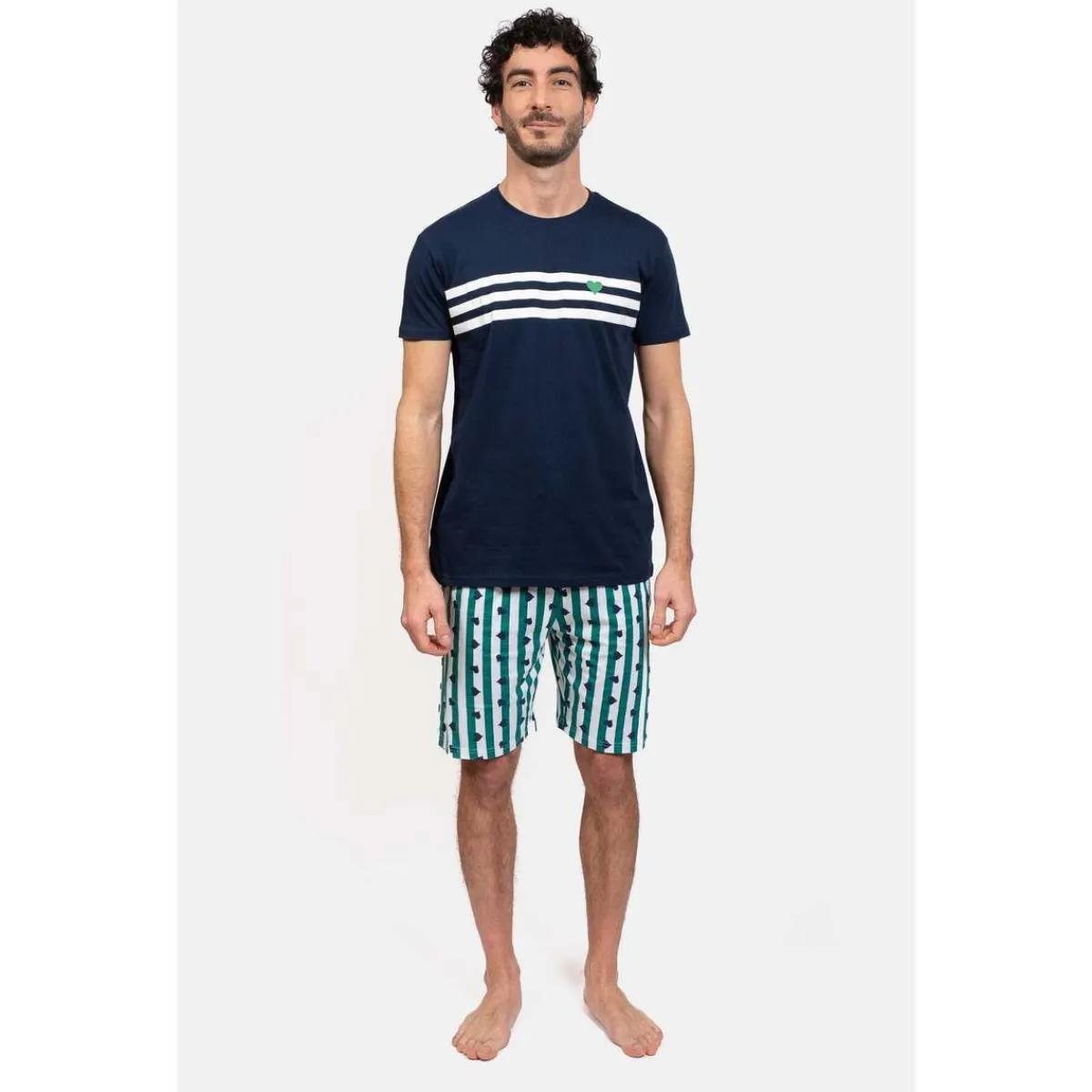 Coup De Coeur Pyjashort col rond - COREY-Homme Pyjamas