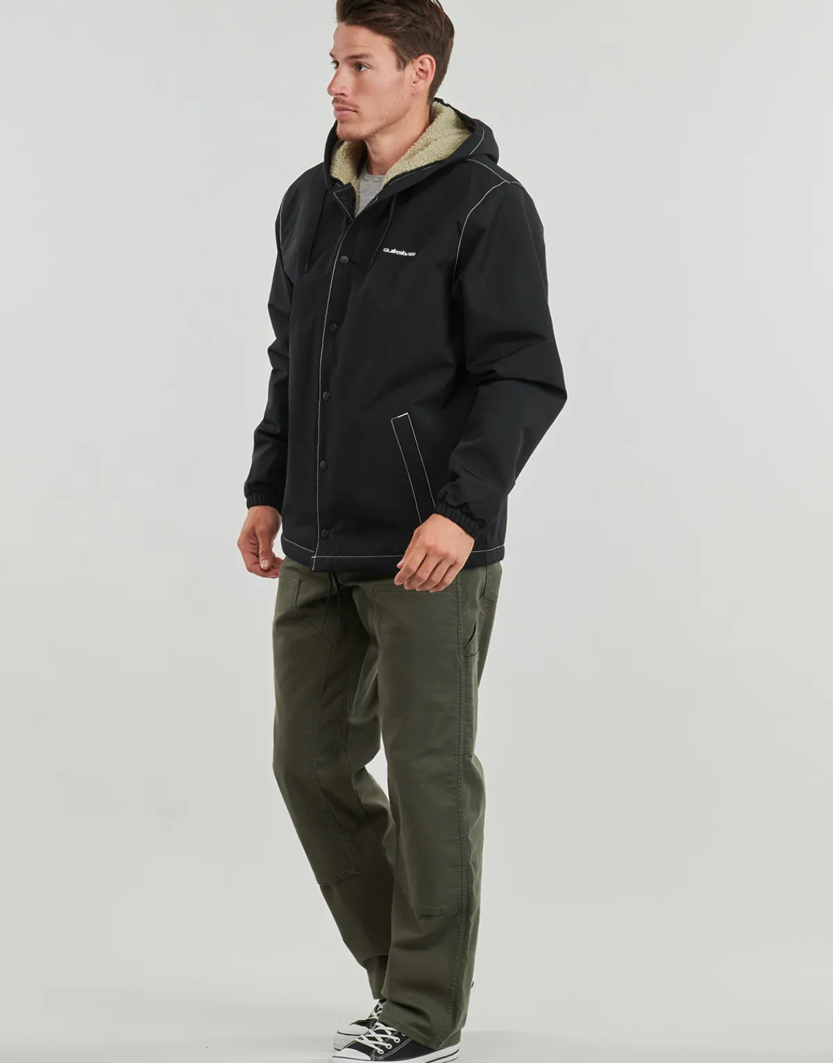 Quiksilver RAIN CLOUD WARM HOODED COACH-Homme Vestes