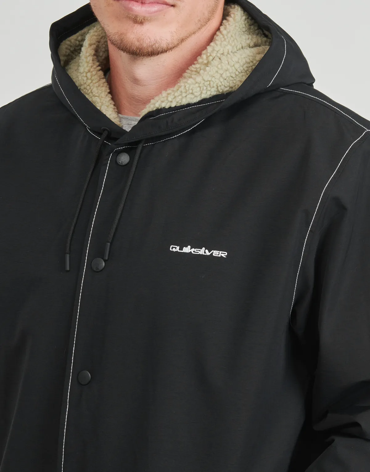 Quiksilver RAIN CLOUD WARM HOODED COACH-Homme Vestes