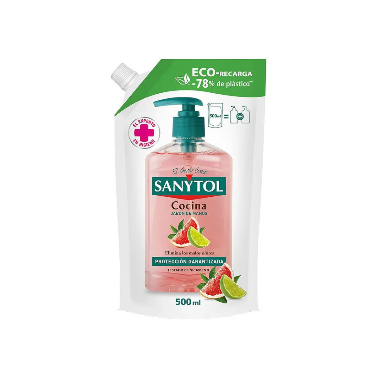 Sanytol Recharge De Savon Antibactérien Pour Les Mains , Pack Éc-Homme Soins Corps & Bain