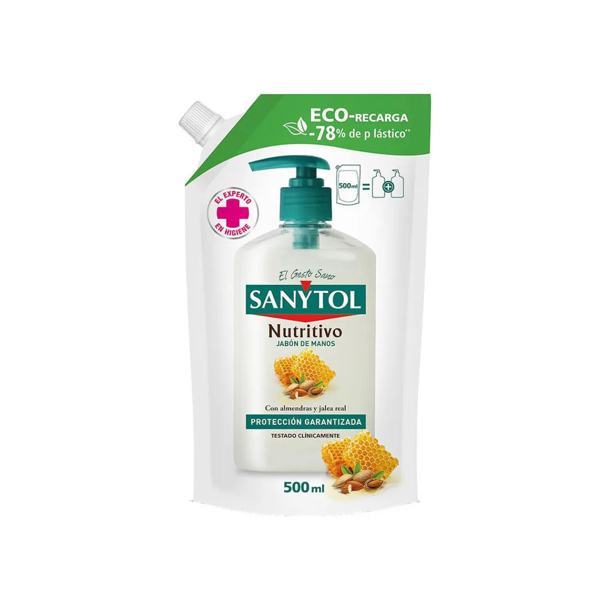 Sanytol Recharge De Savon Pour Les Mains Antibactérien Nourrissant Sany-Homme Soins Corps & Bain