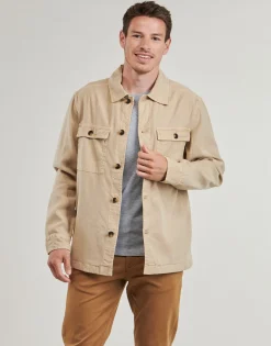Gant REG COT/LINEN OVERSHIRT-Homme Chemises