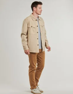 Gant REG COT/LINEN OVERSHIRT-Homme Chemises
