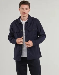 Gant REG COT/LINEN OVERSHIRT-Homme Chemises