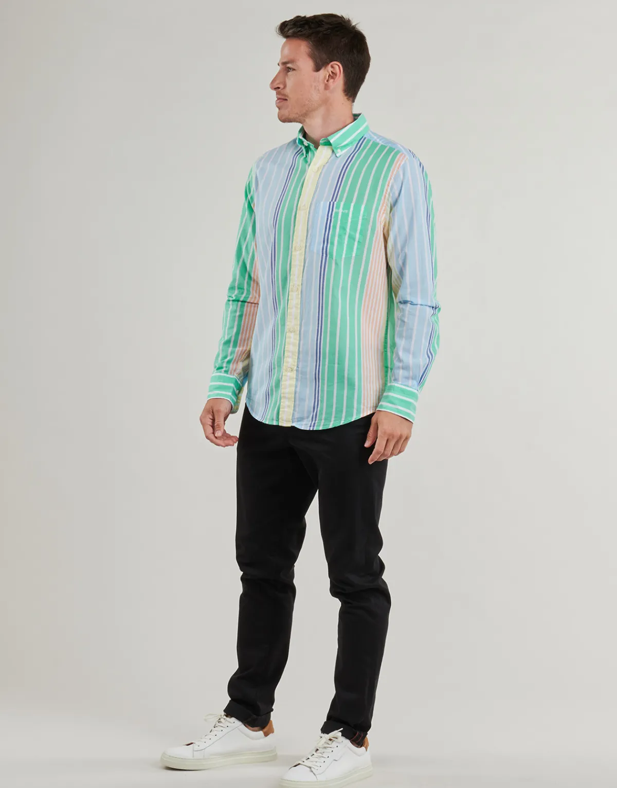 Gant REG VOILE MULTI STRIPE SHIRT-Homme Chemises