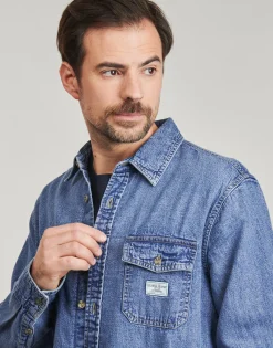 Guess REGULAR LS DENIM SHIRT-Homme Chemises