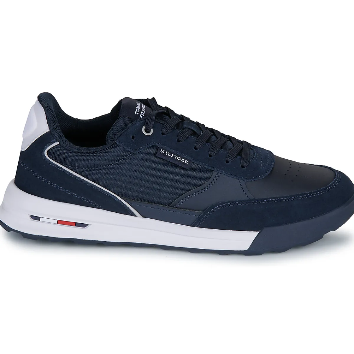 Tommy Hilfiger RETRO RUNNER MIX RWB-Homme Baskets Mode