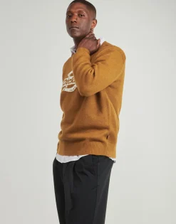 Dickies RUSTON SWEATER BROWN DUCK-Homme Pulls & Gilets