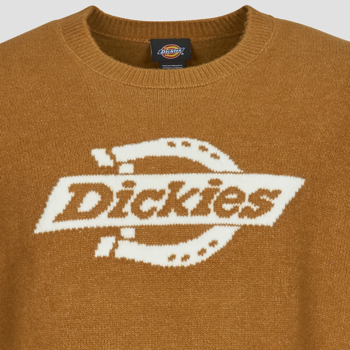 Dickies RUSTON SWEATER BROWN DUCK-Homme Pulls & Gilets