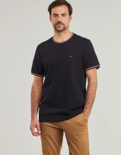 Tommy Hilfiger RWB TIPPED COLLAR TEE-Homme T-Shirts & Polos
