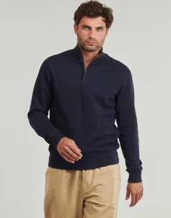 Gant SACKER RIB HALF ZIP-Homme Pulls & Gilets