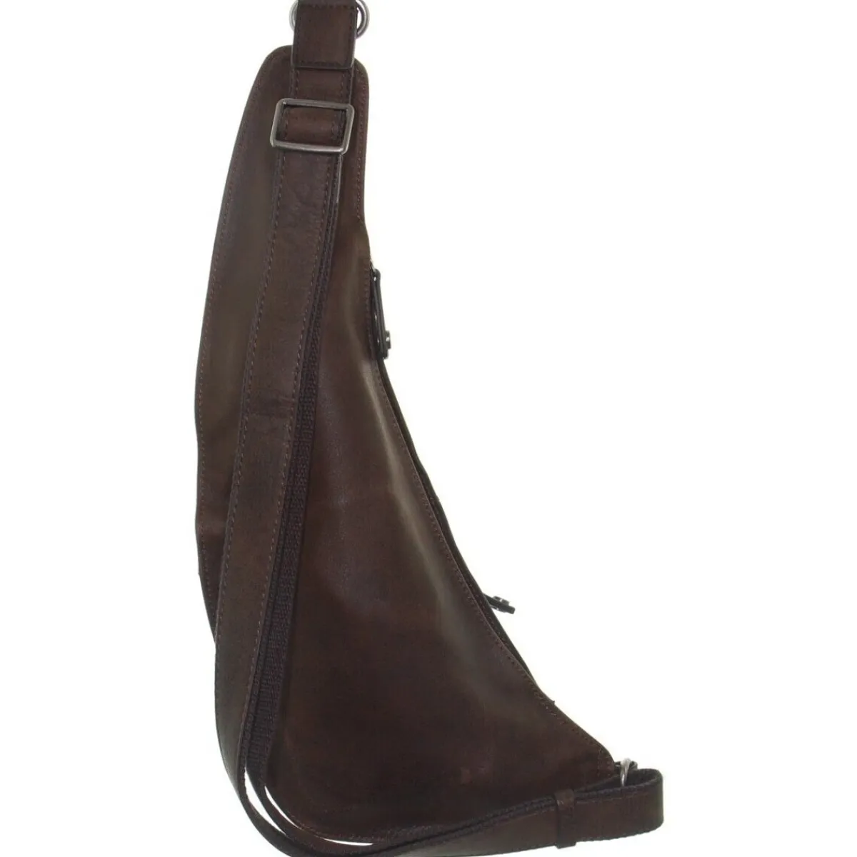 Hexagona Sacoche asymétrique en cuir Ref 48001 Mar-Homme Besaces / Sacs Bandoulière