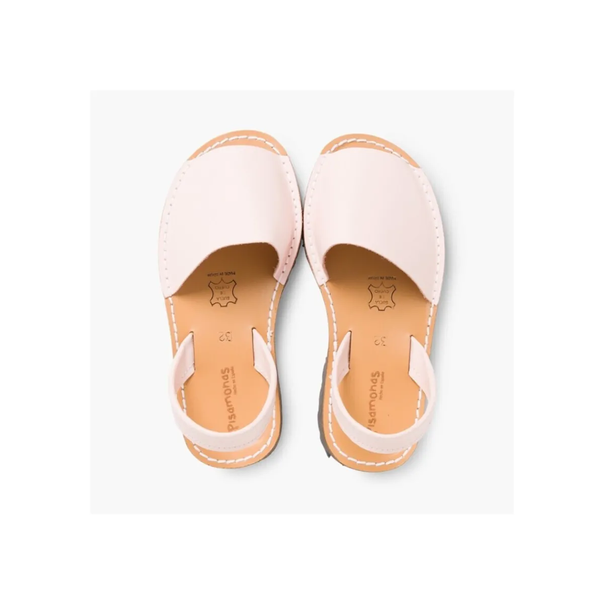 Pisamonas Sandales Avarcas En Cuir Nappa-Homme Sandales Et Nu-Pieds