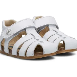 Falcotto Sandales semi-fermées en cuir ALBY-Homme Sandales Et Nu-Pieds