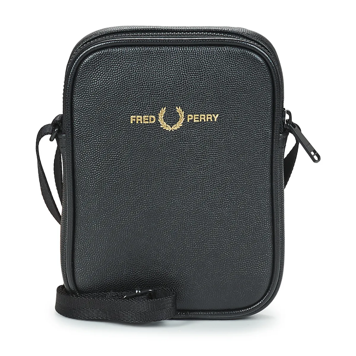 Fred Perry SCOTCHGRAIN LEATHER SIDE BAG-Homme Pochettes / Sacoches