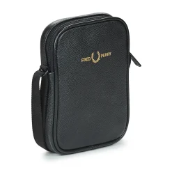 Fred Perry SCOTCHGRAIN LEATHER SIDE BAG-Homme Pochettes / Sacoches
