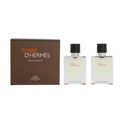 Hermès Paris Set Terre - eau de toilette - 2 X 50ml - vaporisateur-Homme Parfums