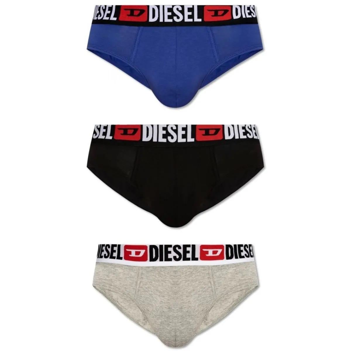 Diesel 00SH05 0DDAI - 3PACK-E7082 - 3 BLACK-Homme Sport Indoor