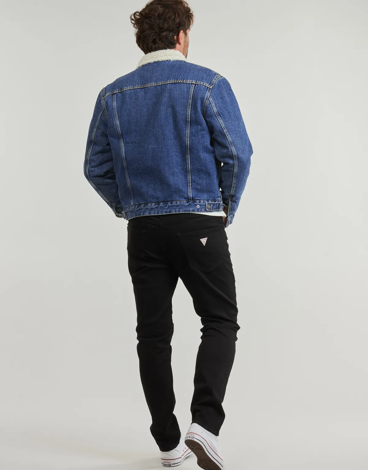 Guess SHERPA REG TRUCKER-Homme Vestes