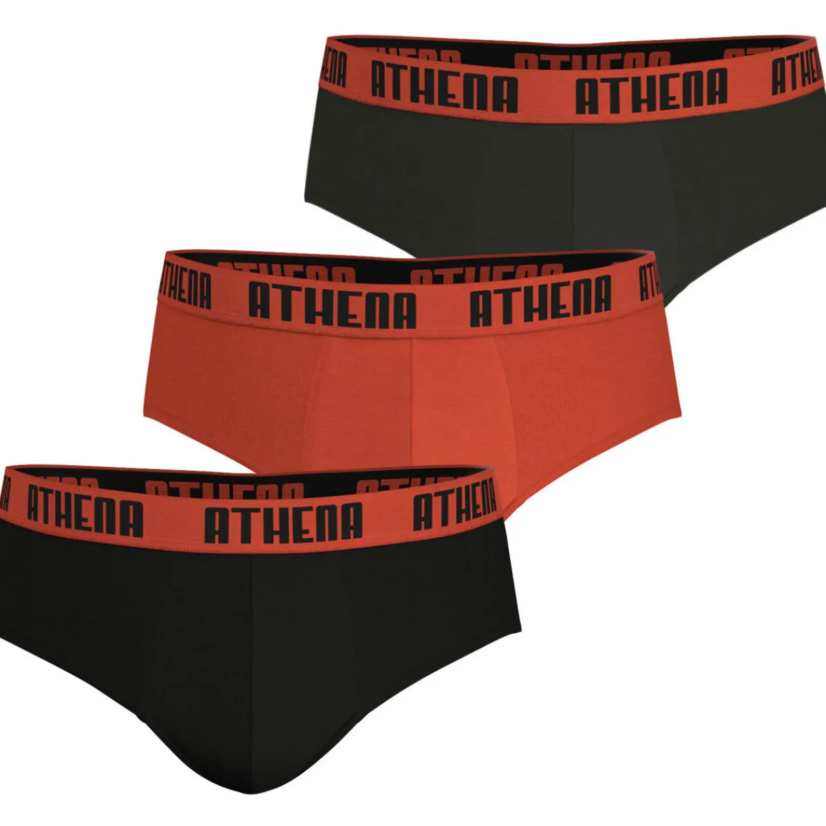 Athena slip, lot de 3, BASIC COLOR-Homme Slips