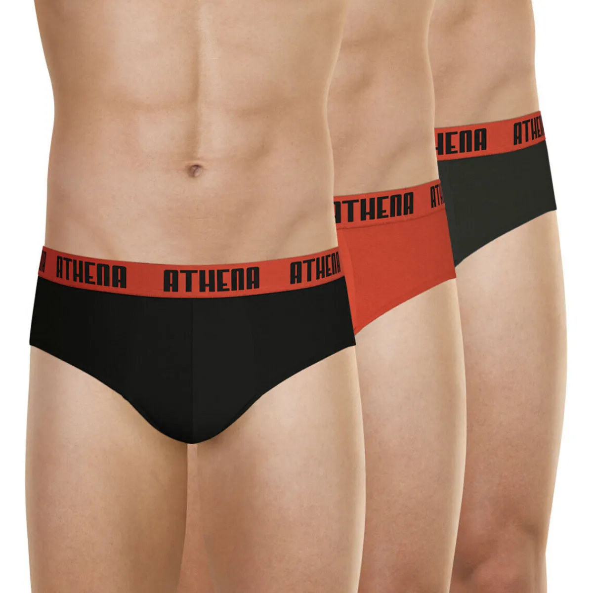 Athena slip, lot de 3, BASIC COLOR-Homme Slips