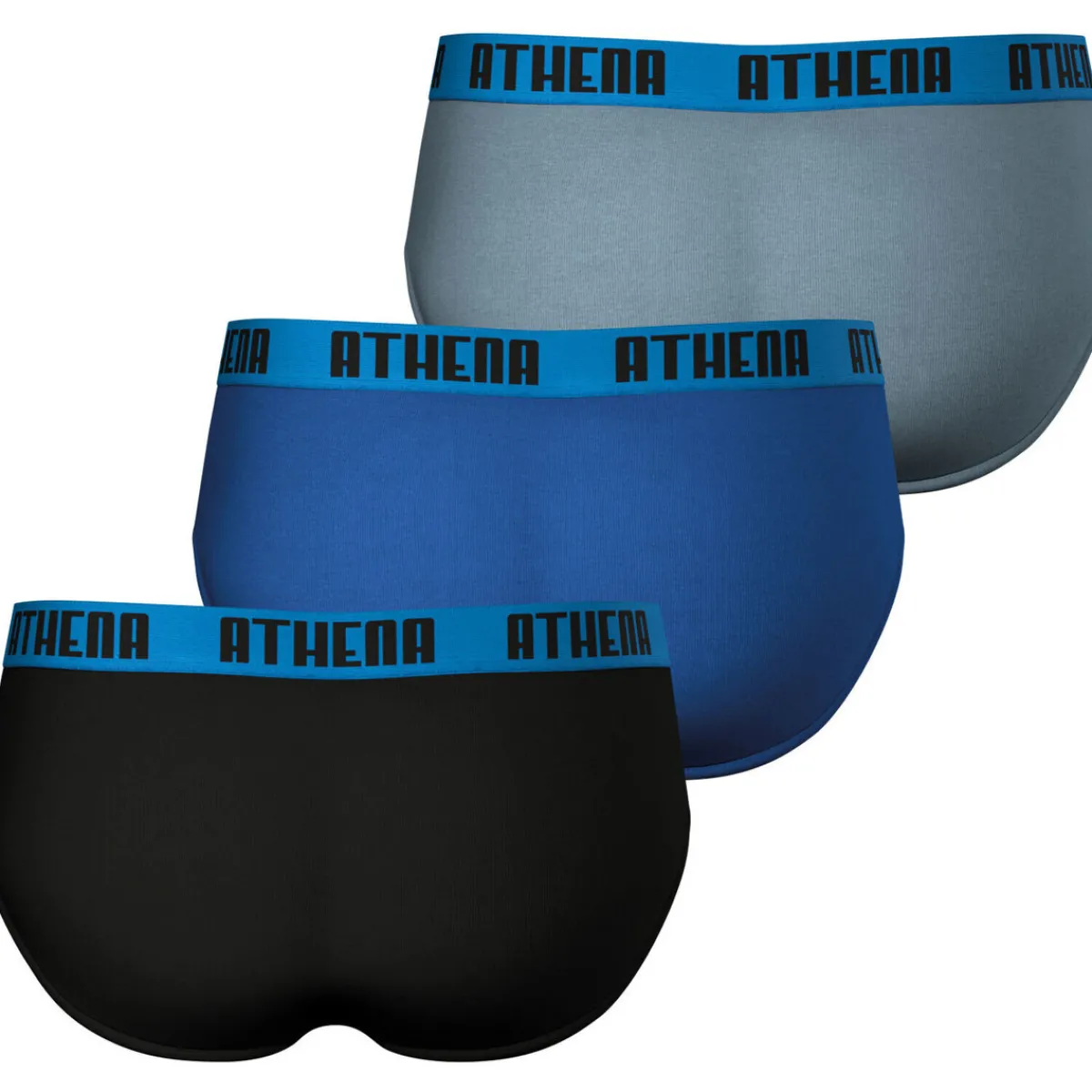 Athena slip, lot de 3, BASIC COLOR-Homme Slips