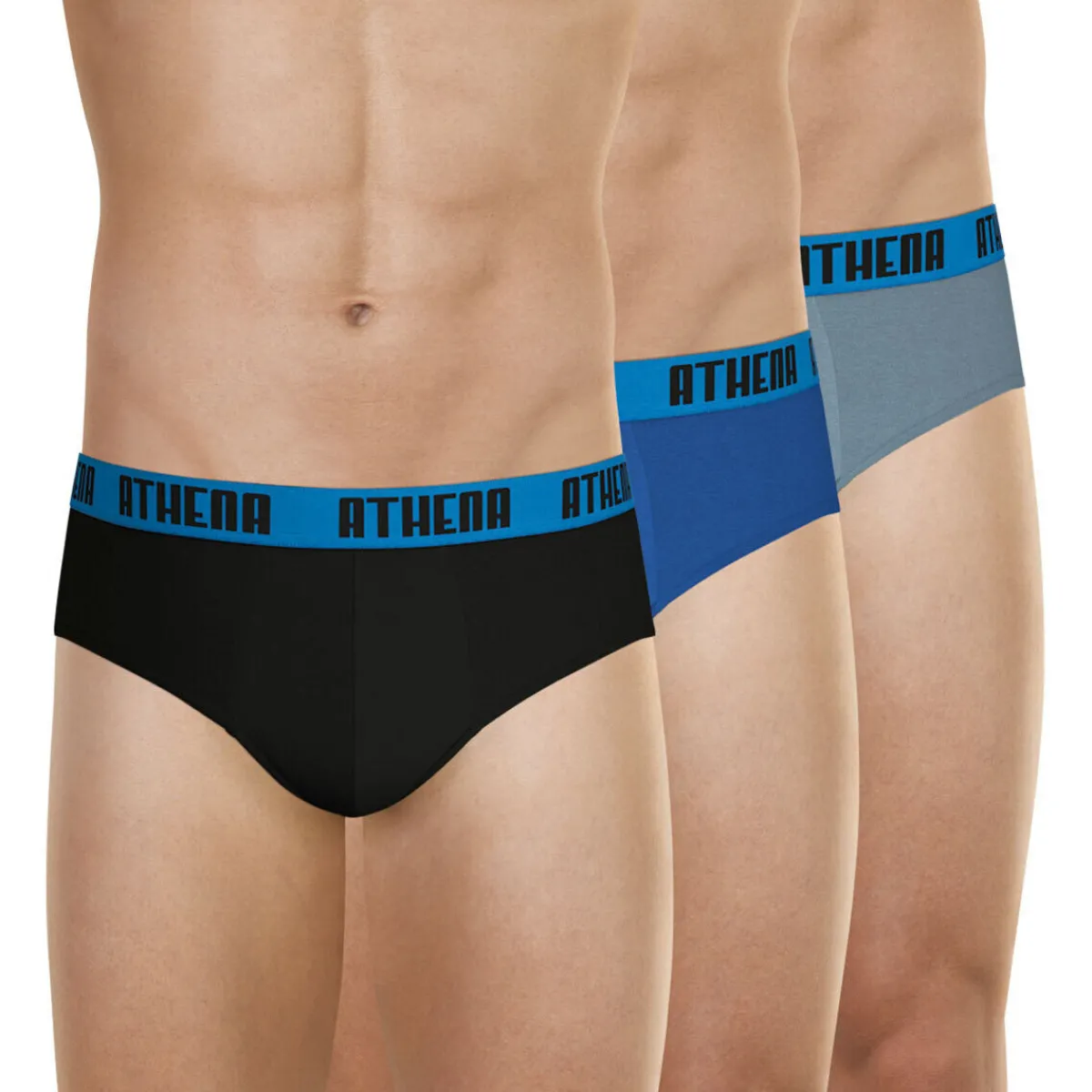 Athena slip, lot de 3, BASIC COLOR-Homme Slips