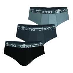 Athena Slips, lot de 3, en coton confort-Homme Slips