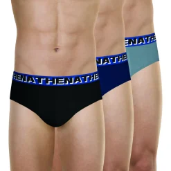 Athena Slips, lot de 3, en coton confort-Homme Slips