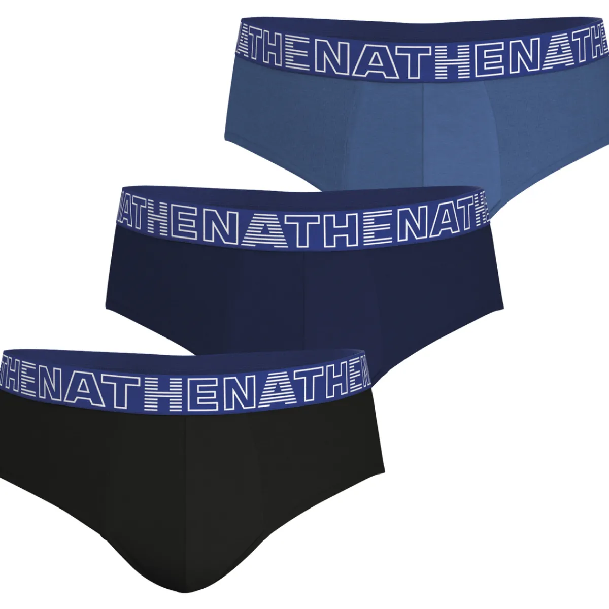 Athena Slips, lot de 3, en coton confort-Homme Slips