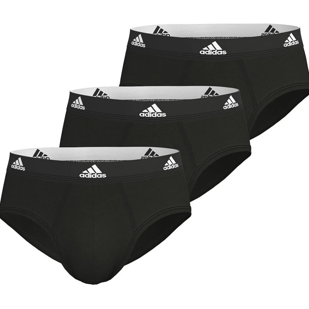 adidas Slips, lot de 3, active flex coton-Homme Slips