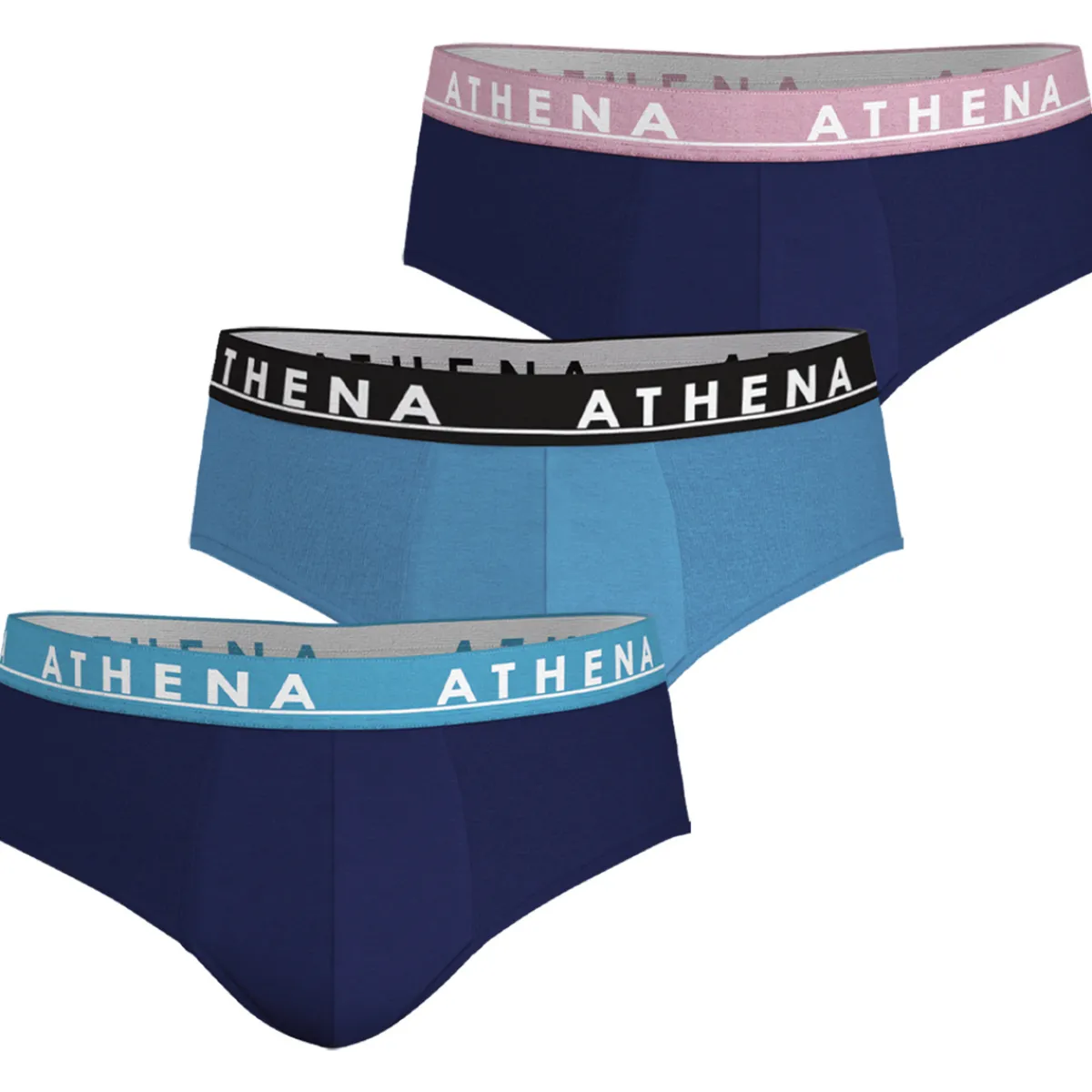 Athena Slips, lot de 3, EASY COLOR-Homme Slips