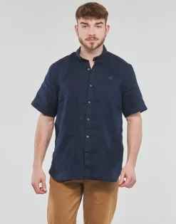 Timberland SS MILL RIVER LINEN SHIRT SLIM-Homme Chemises