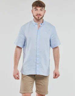 Timberland SS MILL RIVER LINEN SHIRT SLIM-Homme Chemises