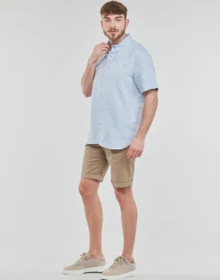 Timberland SS MILL RIVER LINEN SHIRT SLIM-Homme Chemises