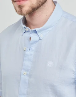 Timberland SS MILL RIVER LINEN SHIRT SLIM-Homme Chemises