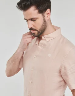Timberland SS MILL RIVER LINEN SHIRT SLIM-Homme Chemises