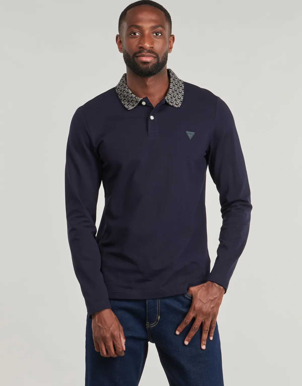 Guess STU LS POLO-Homme T-Shirts & Polos