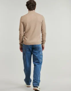 Gant SUPERFINE LAMBSWOOL HALF ZIP-Homme Pulls & Gilets