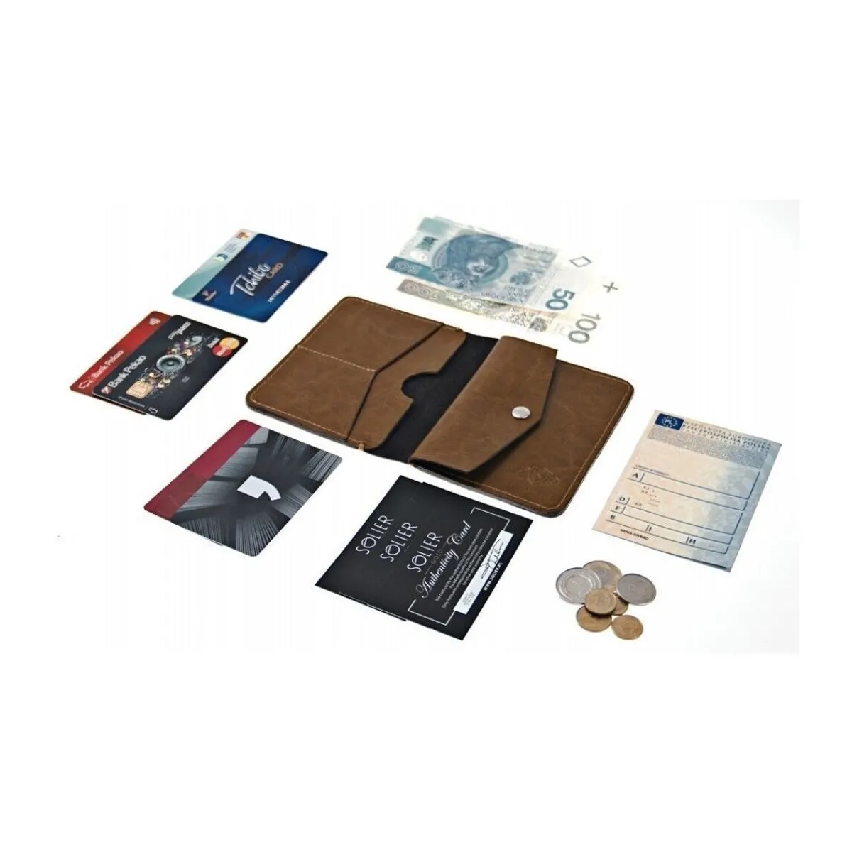 Solier SW15-Homme Portefeuilles / Porte-Monnaie