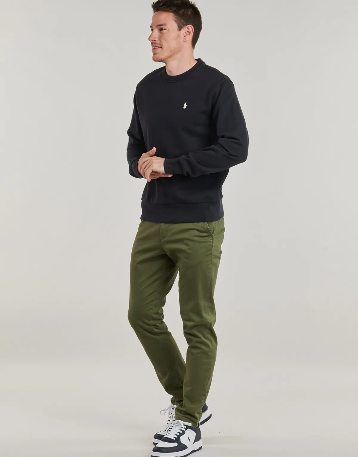 Polo Ralph Lauren SWEAT COL ROND MOLLETONNE TERRY-Homme Sweats & Polaires|Sweats & Polaires